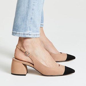 Steven Steve Madden Agent Block Heel Slingbacks